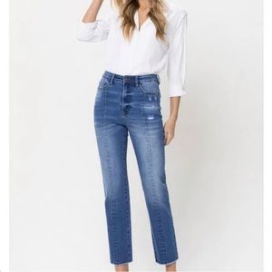 Flying Monkey super High Rise Jeans with Back Slits